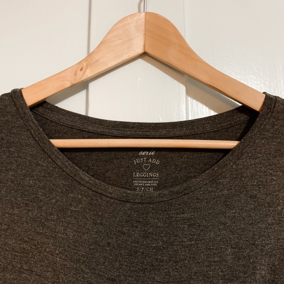 Aerie Women’s “Just Add Leggings” Long-Sleeve Tee - Picture 2 of 3
